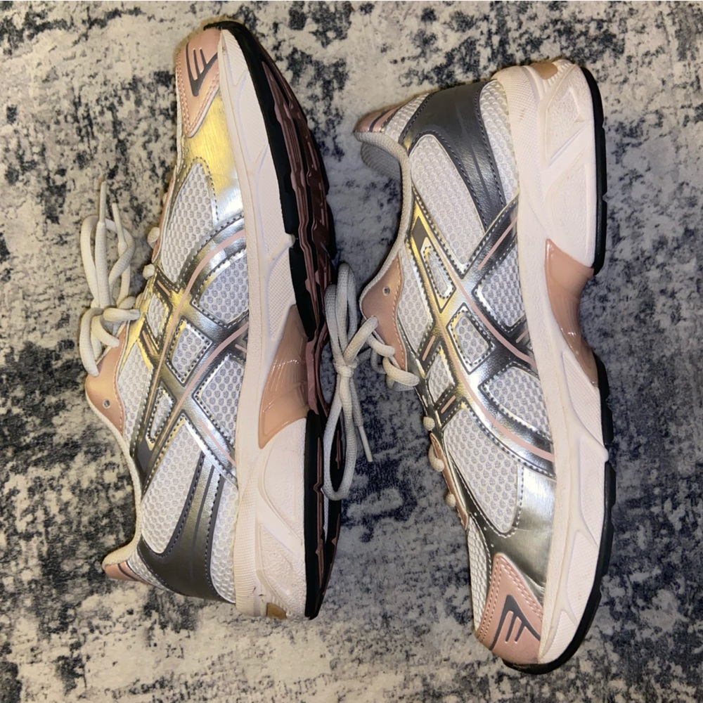 ASICS Unisex White/ Neutral Pink Gel 1130 Sneakers Men’s 8.5, Women’s 10 - Picture 5 of 7